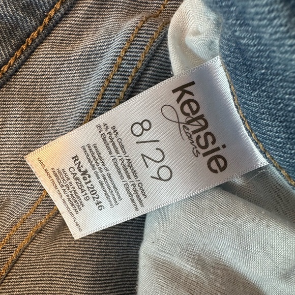 Kensie Blue Ripped Straight Leg Jeans 29 - Picture 10 of 10
